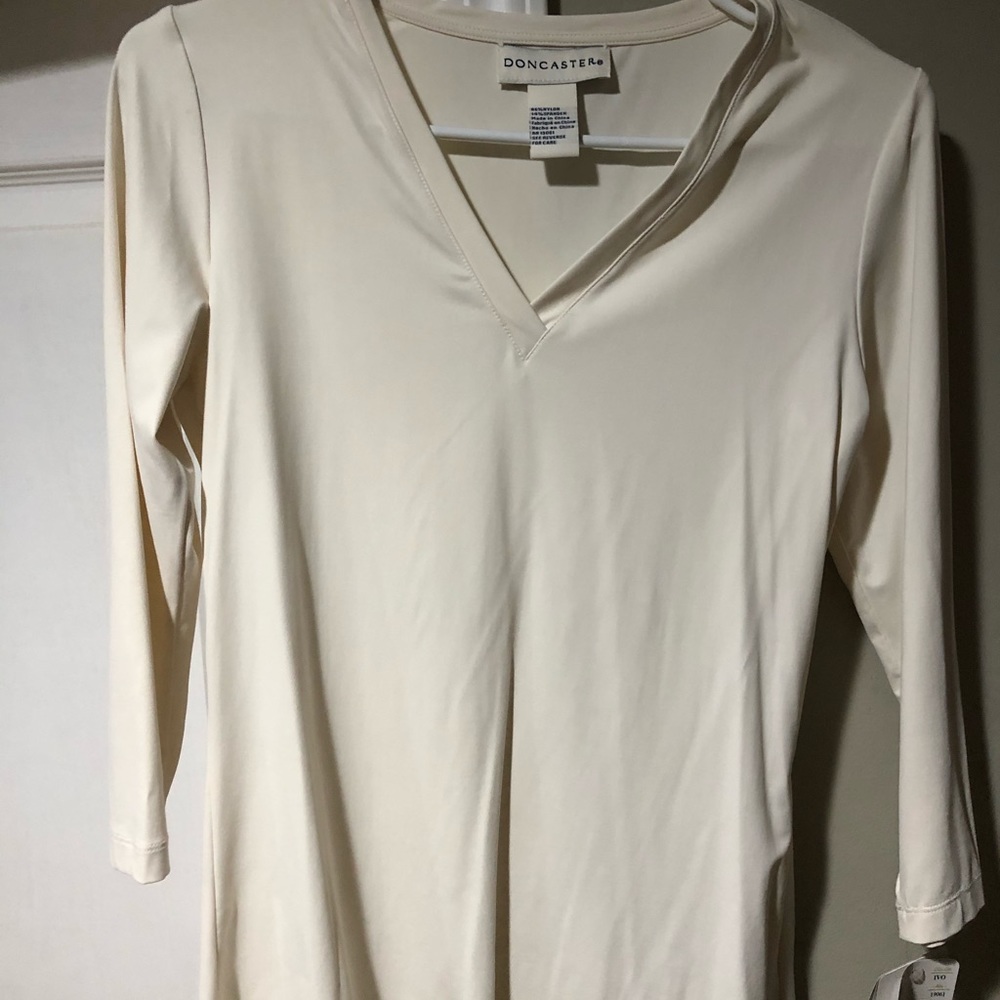 Nylon/spandex, ivory